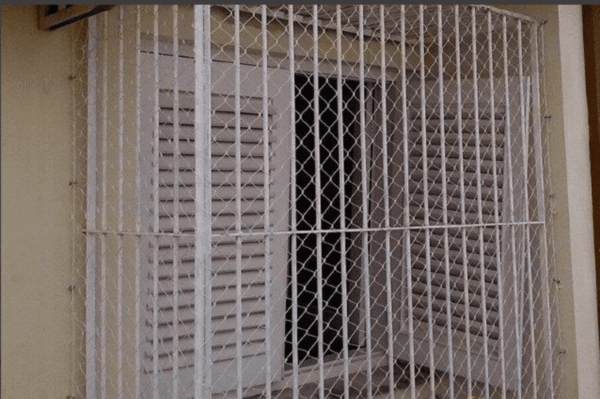 Tela de proteção contra pombos